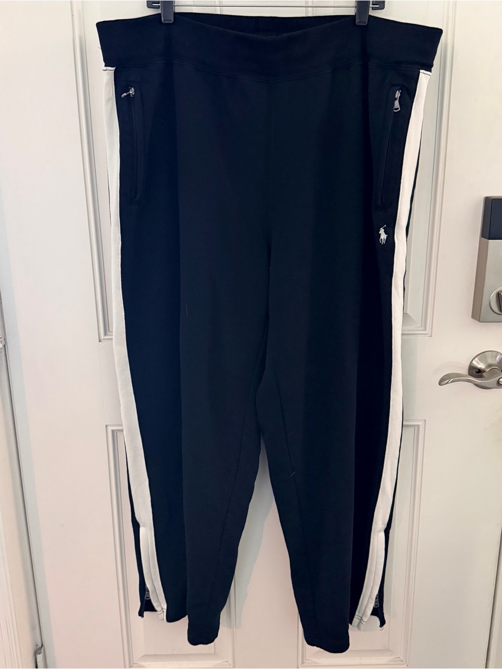 Polo Ralph Lauren Sweatpants 2XL | Vintage Black Side Stripe
